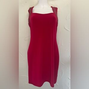 Rock & Republic Studded Red Bodycon Party Dress SZ Medium